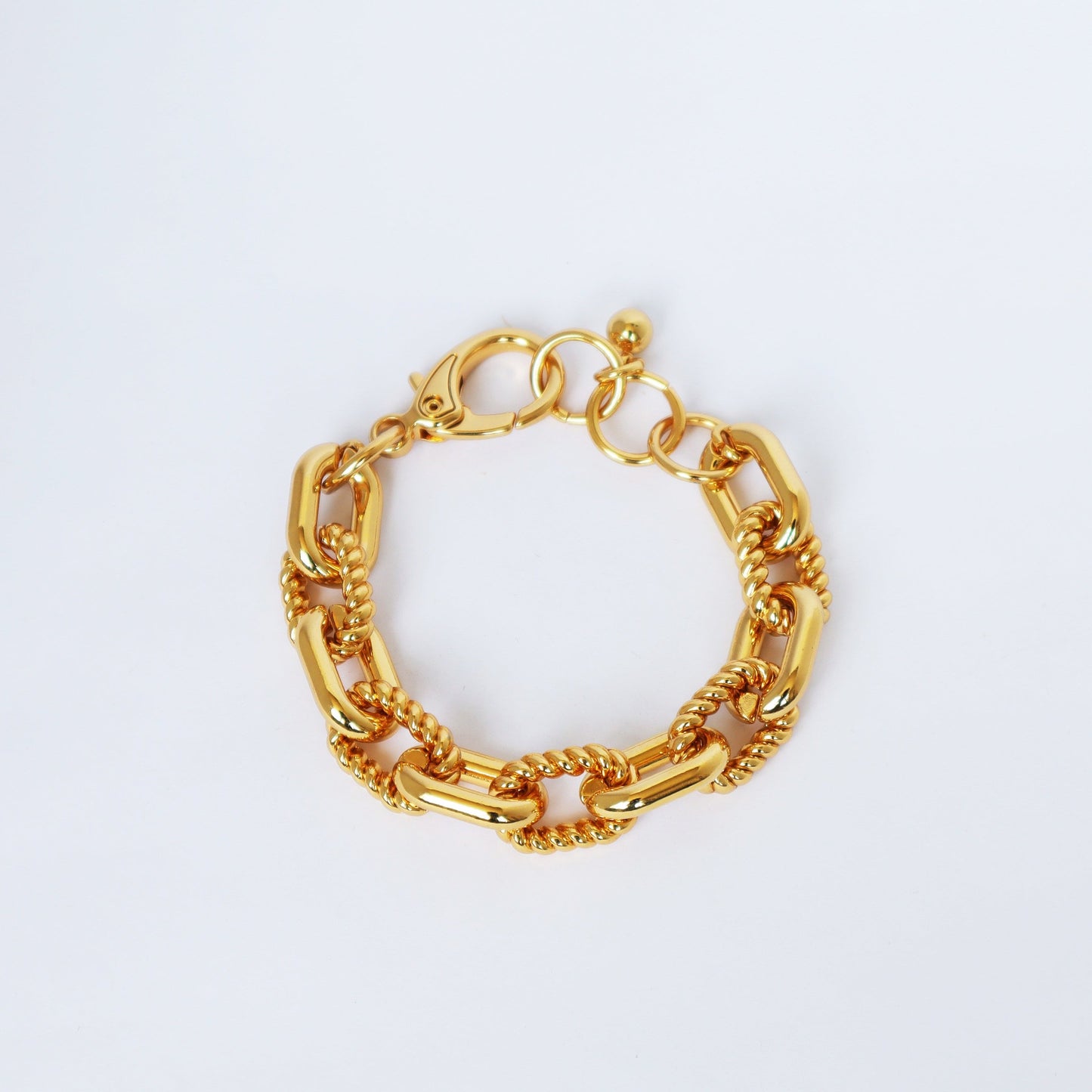 Pulseira Elo Torcido Dourado