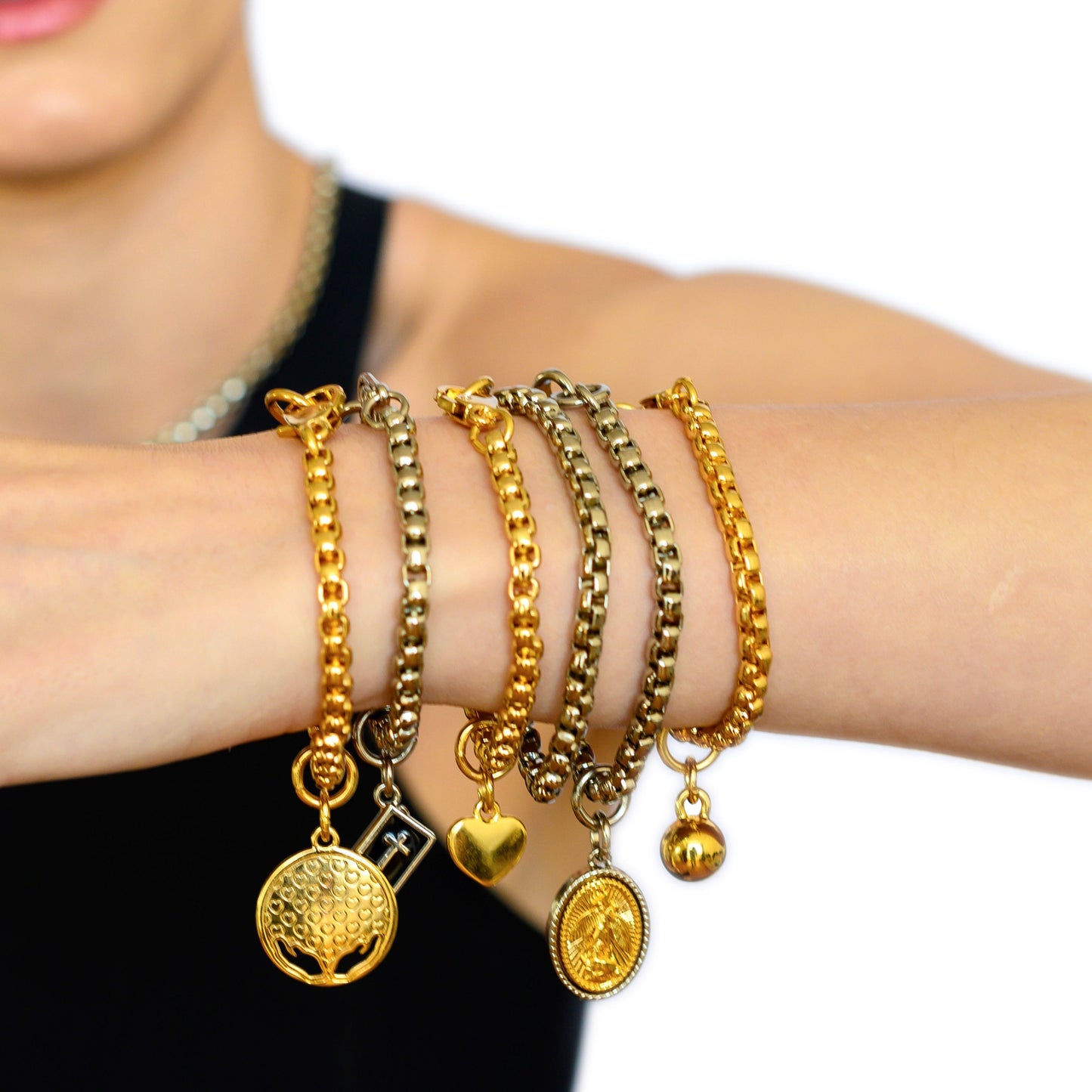 Pulseira Correia Prateado
