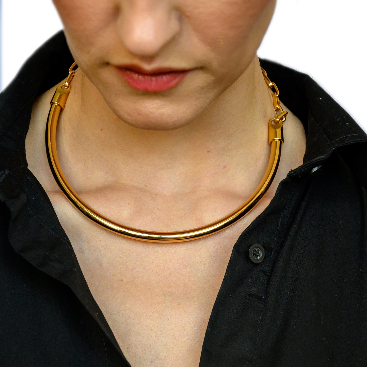 Colar Choker Alça Dourado
