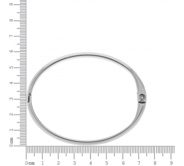 Bracelete Fino Liso Prateado