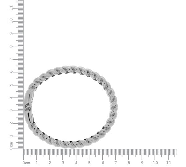 Bracelete Torcido Prateado